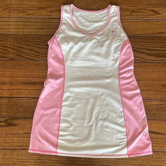 Vintage 1990s Lilly Pulitzer White Pink Tennis Dress - Picture 10 of 11